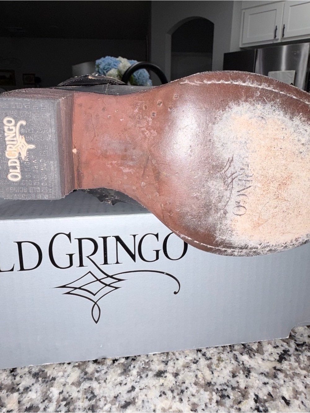 Old Gringo Beige and Black Silver Label Belinda boots relaxed fit size 9. - Picture 13 of 16